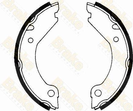 Brake Engineering SH1204 - Комплект тормозов, ручник, парковка autodnr.net