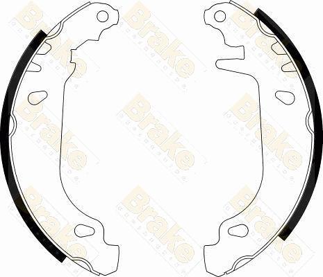 Brake Engineering SH1211 - Комплект тормозных колодок, барабанные autodnr.net