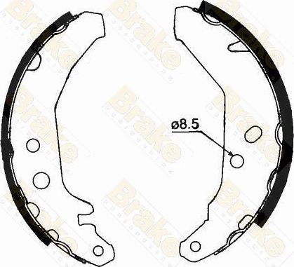 Brake Engineering SH1279 - Комплект гальм, барабанний механізм autocars.com.ua