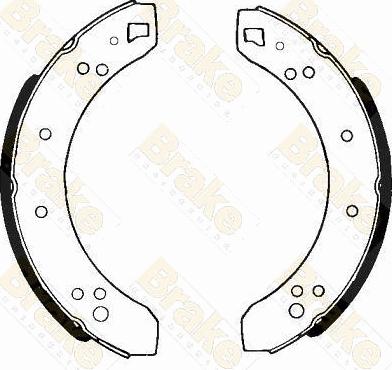 Brake Engineering SH2070 - Комплект тормозных колодок, барабанные autodnr.net