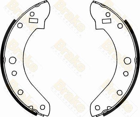 Brake Engineering SH2112 - Комплект тормозных колодок, барабанные autodnr.net