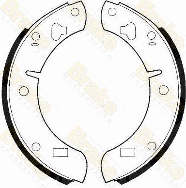 Brake Engineering SH2129 - Комплект гальм, барабанний механізм autocars.com.ua