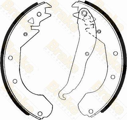 Brake Engineering SH2211 - Комплект тормозных колодок, барабанные autodnr.net