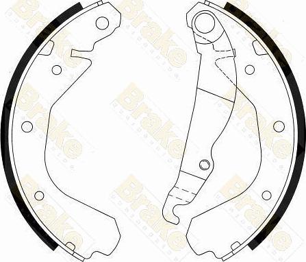 Brake Engineering SH2212 - Комплект гальм, барабанний механізм autocars.com.ua