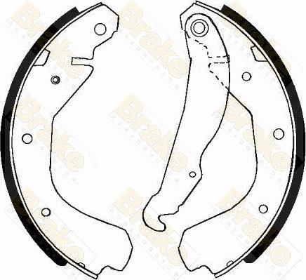 Brake Engineering SH2214 - Комплект гальм, барабанний механізм autocars.com.ua