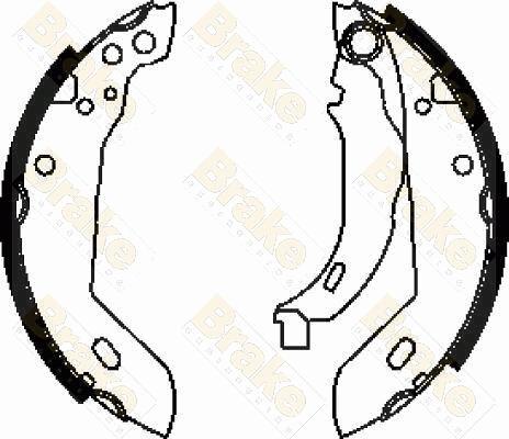 Brake Engineering SH2228 - Комплект тормозных колодок, барабанные autodnr.net