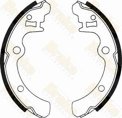 Brake Engineering SH2346 - Комплект тормозных колодок, барабанные autodnr.net