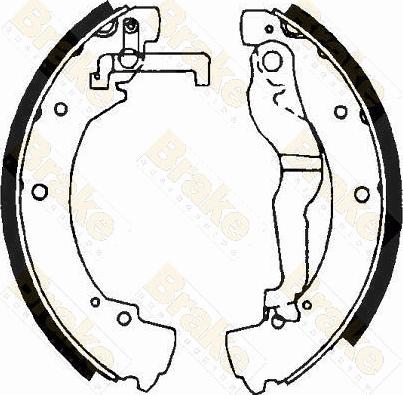 Brake Engineering SH2378 - Комплект гальм, барабанний механізм autocars.com.ua