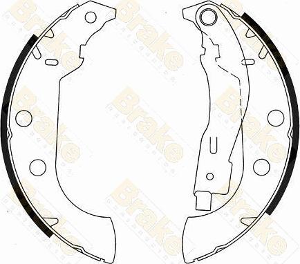 Brake Engineering SH2540 - Комплект гальм, барабанний механізм autocars.com.ua