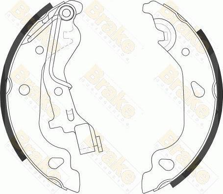 Brake Engineering SH2557 - Комплект гальм, барабанний механізм autocars.com.ua