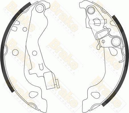 Brake Engineering SH2558 - Комплект гальм, барабанний механізм autocars.com.ua
