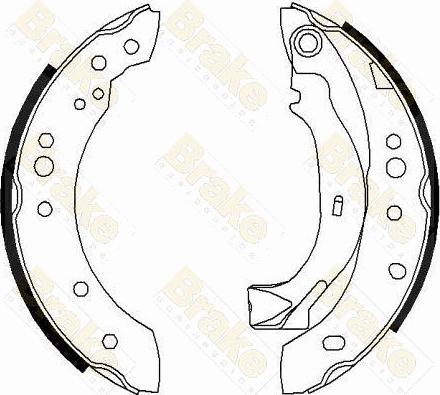 Brake Engineering SH2577 - Комплект тормозных колодок, барабанные autodnr.net