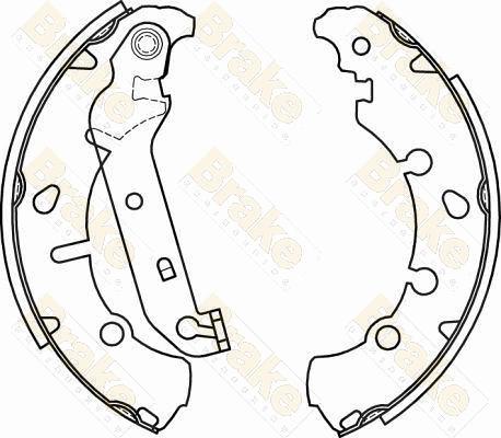 Brake Engineering SH2582 - Комплект гальм, барабанний механізм autocars.com.ua