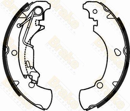 Brake Engineering SH2597 - Комплект гальм, барабанний механізм autocars.com.ua