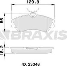 Braxis AA0033 - Гальмівні колодки, дискові гальма autocars.com.ua