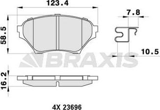 FTE 9001802 - Гальмівні колодки, дискові гальма autocars.com.ua