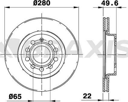 Braxis AE0011 - Гальмівний диск autocars.com.ua