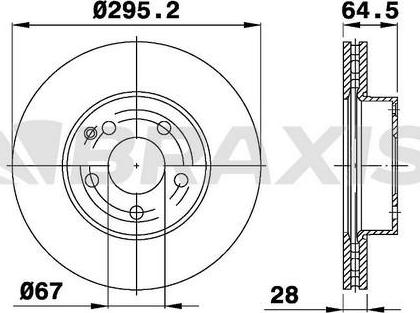 Brembo 09.A613.41 - Гальмівний диск autocars.com.ua