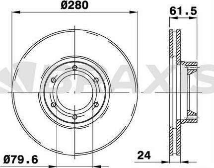 Motaquip LVBE238 - Гальмівний диск autocars.com.ua