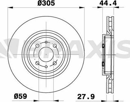 Braxis AE0690 - Гальмівний диск autocars.com.ua