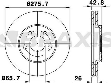 BENDIX PRT5661 - Тормозной диск avtokuzovplus.com.ua