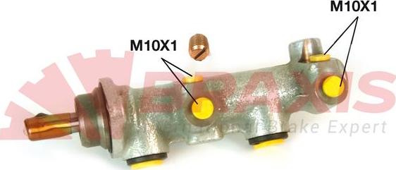 Braxis AJ0217 - Головний гальмівний циліндр autocars.com.ua