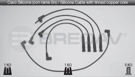 Brecav 04.500 - Комплект проводів запалювання autocars.com.ua