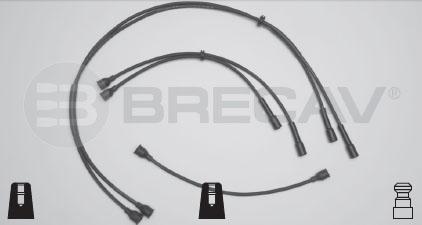 Brecav 07.005 - Комплект проводів запалювання autocars.com.ua