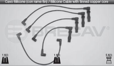 Brecav 14.521 - Комплект проводів запалювання autocars.com.ua