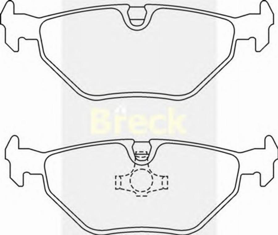 Breck 20180 00 - Тормозные колодки, дисковые, комплект autodnr.net