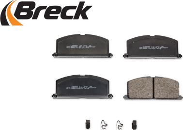 Breck 20870 00 701 10 - Тормозные колодки, дисковые, комплект autodnr.net