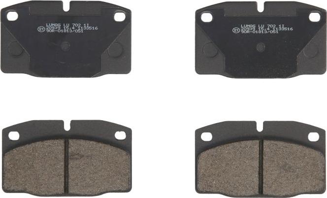 Breck 20939 00 702 00 - Гальмівні колодки, дискові гальма autocars.com.ua