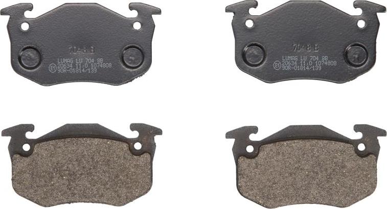 Breck 20973 00 704 00 - Гальмівні колодки, дискові гальма autocars.com.ua