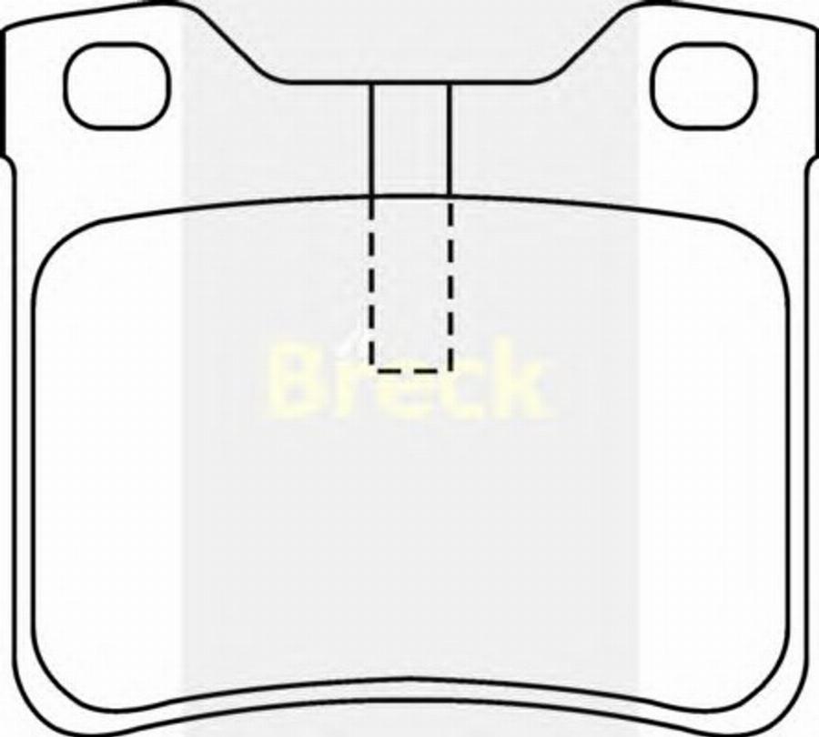 Breck 21278002 - Тормозные колодки, дисковые, комплект avtokuzovplus.com.ua