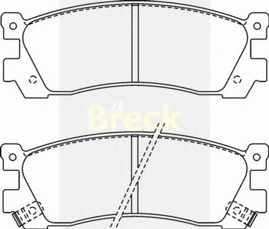 Breck 21320 00 C - Тормозные колодки, дисковые, комплект avtokuzovplus.com.ua