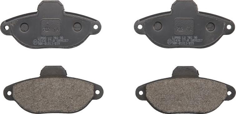 Breck 21436 00 702 00 - Гальмівні колодки, дискові гальма autocars.com.ua