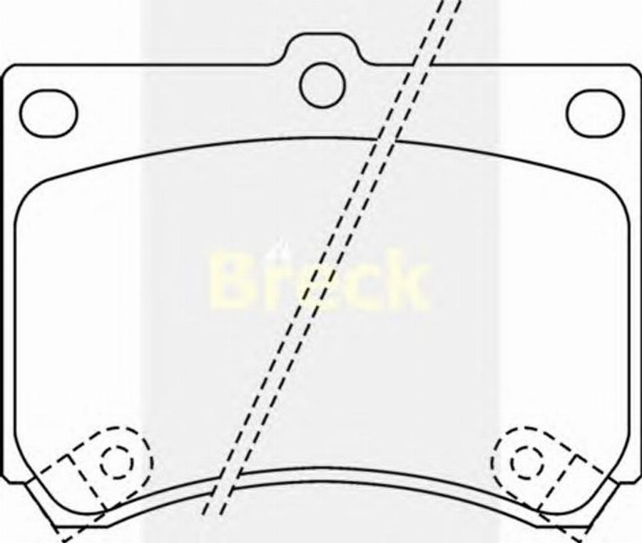 Breck 21539 00 C - Тормозные колодки, дисковые, комплект avtokuzovplus.com.ua