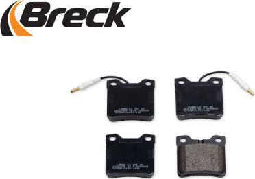 Breck 21904 00 701 10 - Тормозные колодки, дисковые, комплект autodnr.net