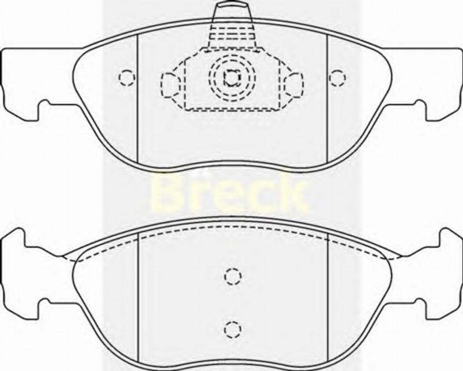 Breck 21927 00 - Тормозные колодки, дисковые, комплект avtokuzovplus.com.ua