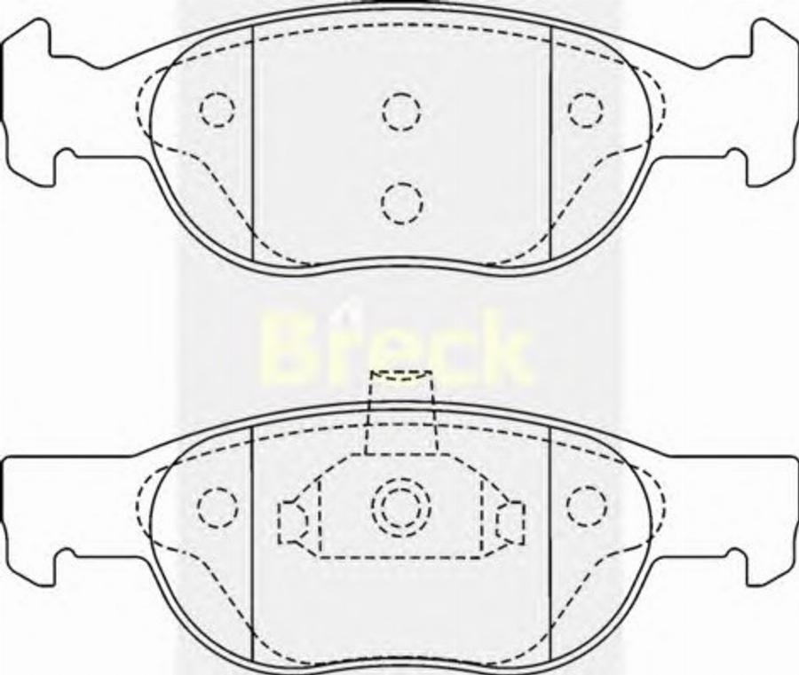 Breck 21930 00 - Тормозные колодки, дисковые, комплект autodnr.net