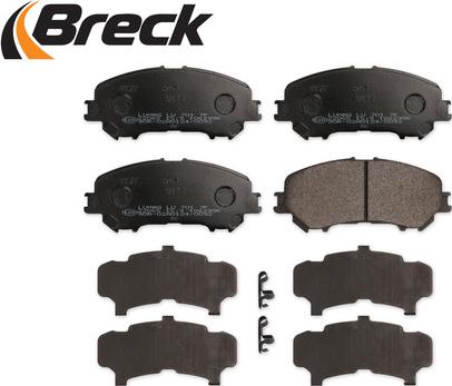 Breck 22065 00 701 10 - Тормозные колодки, дисковые, комплект avtokuzovplus.com.ua