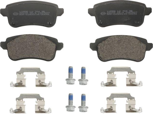 Breck 22103 00 704 00 - Гальмівні колодки, дискові гальма autocars.com.ua