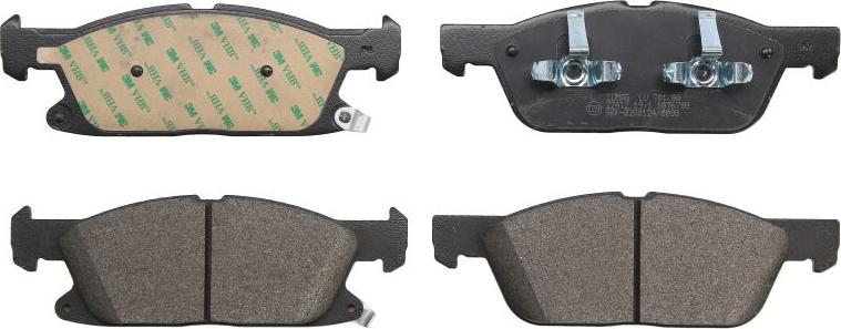 Breck 22412 00 701 00 - Гальмівні колодки, дискові гальма autocars.com.ua