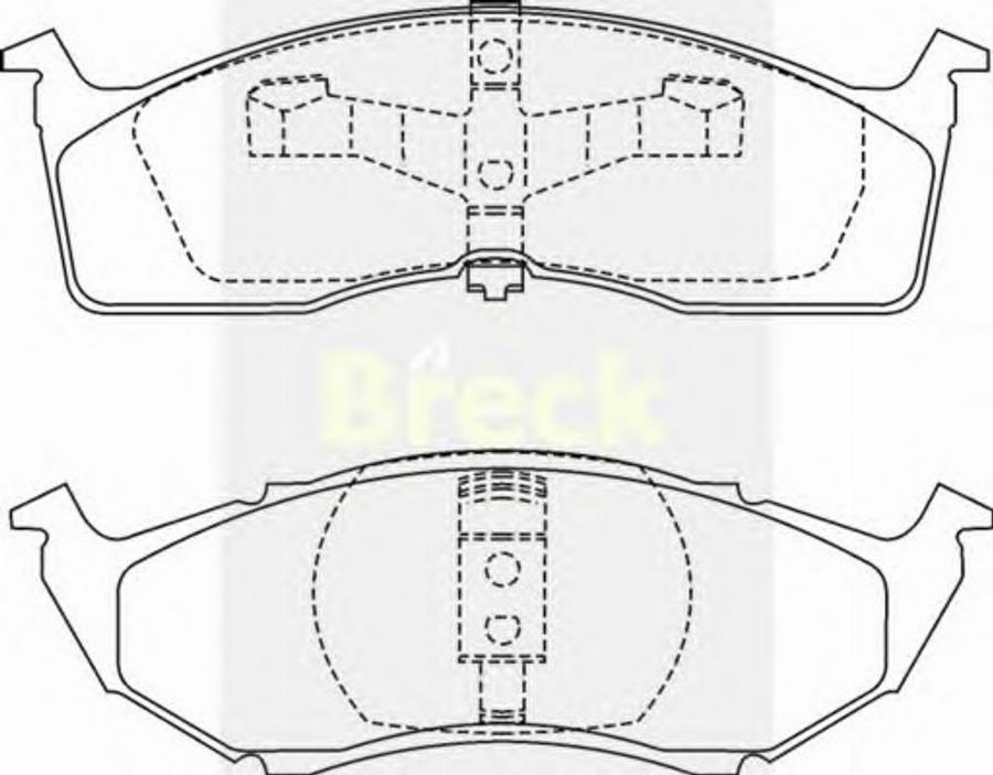 Breck 23043 00 - Тормозные колодки, дисковые, комплект avtokuzovplus.com.ua