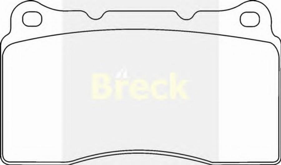 Breck 23092 00 - Тормозные колодки, дисковые, комплект avtokuzovplus.com.ua