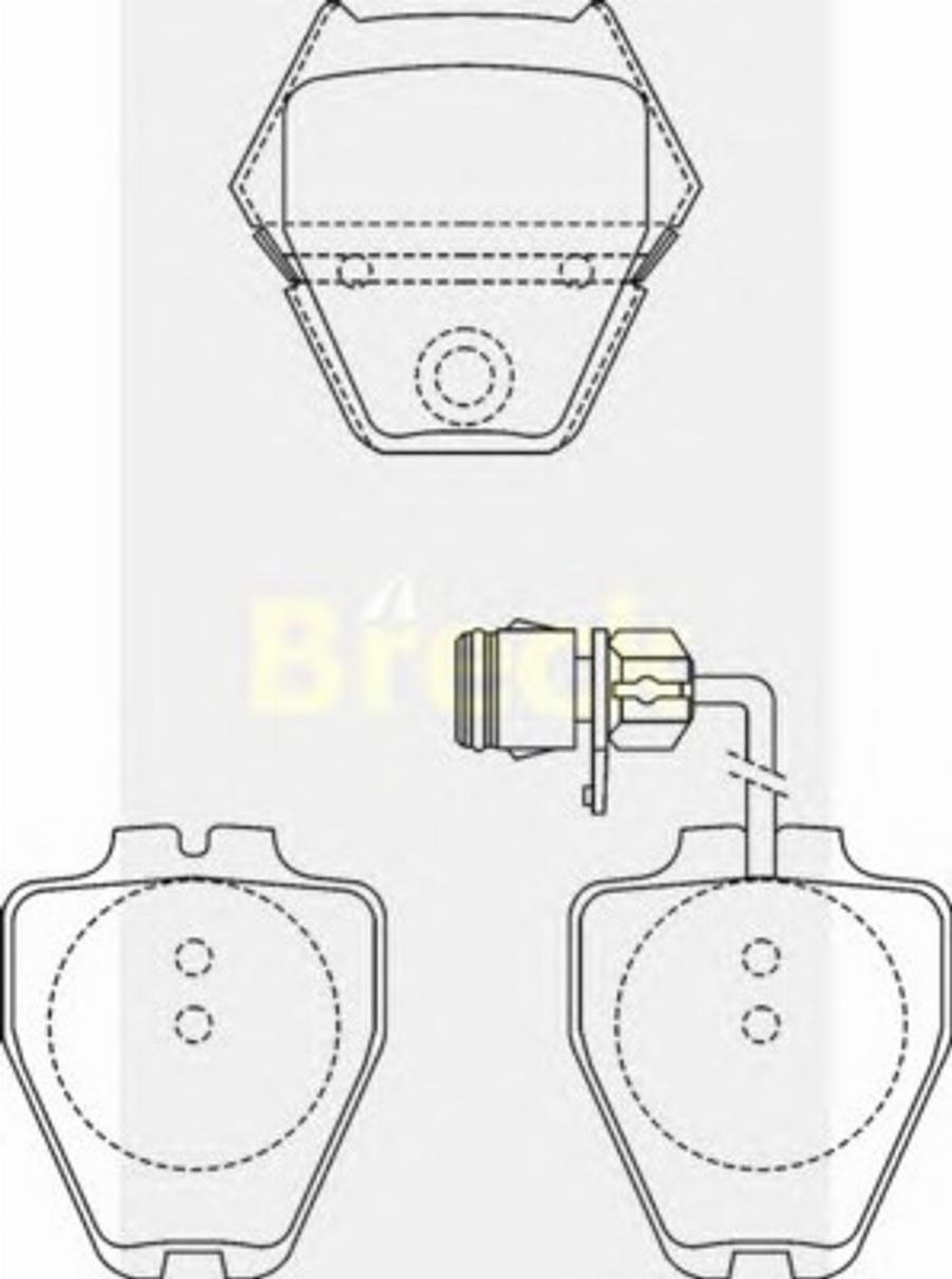 Breck 23118 00 W - Тормозные колодки, дисковые, комплект avtokuzovplus.com.ua