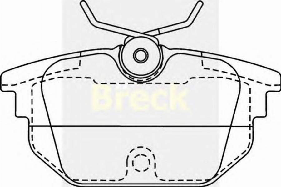 Breck 23177 00 - Гальмівні колодки, дискові гальма autocars.com.ua