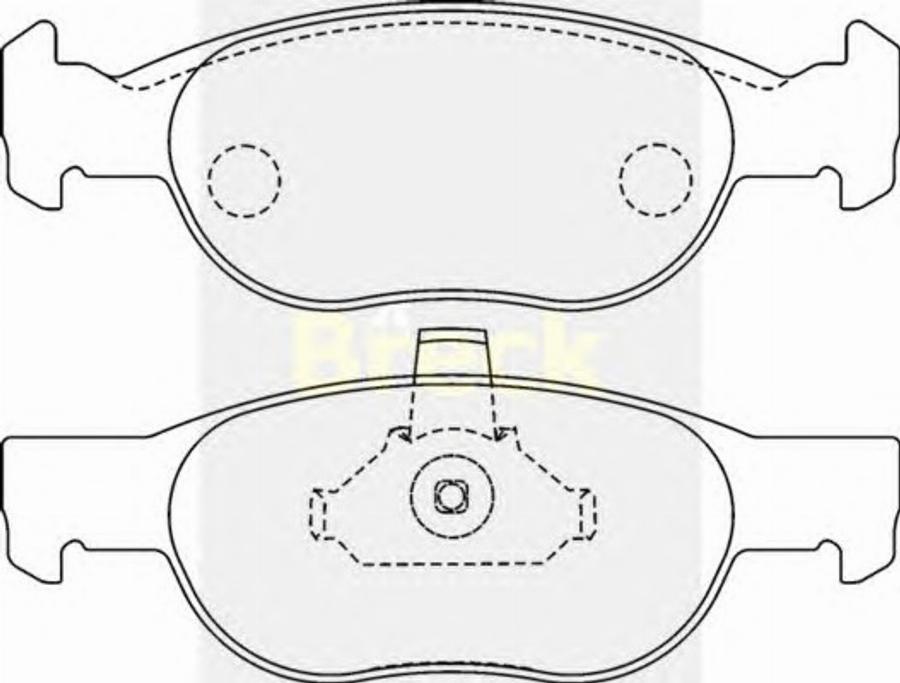 Breck 23181 00 - Тормозные колодки, дисковые, комплект autodnr.net