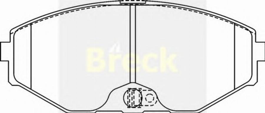 Breck 23184 00 C - Тормозные колодки, дисковые, комплект autodnr.net