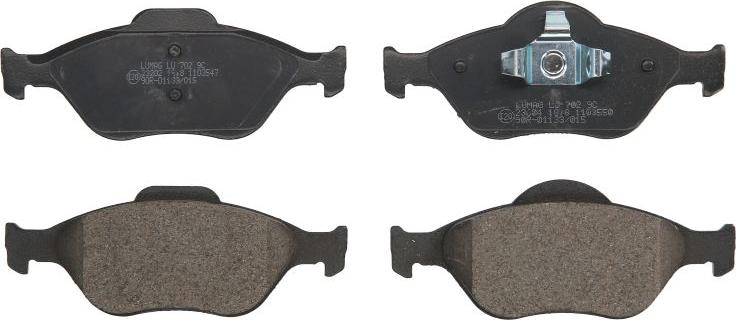 Breck 23202 00 702 00 - Гальмівні колодки, дискові гальма autocars.com.ua